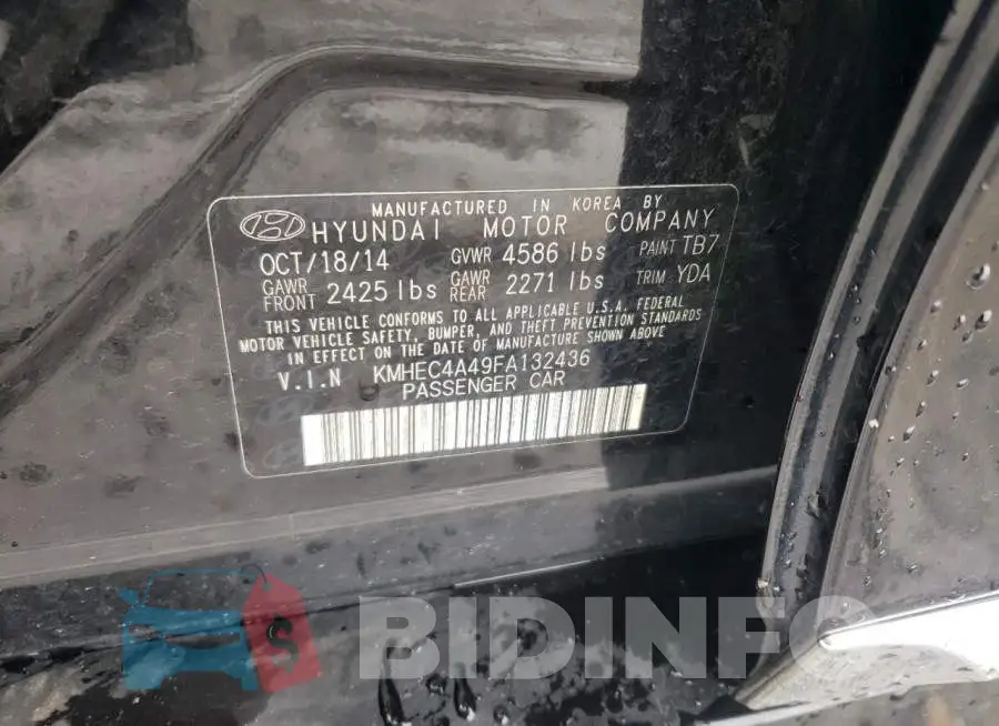 KMHEC4A49FA132436 Photo# 12