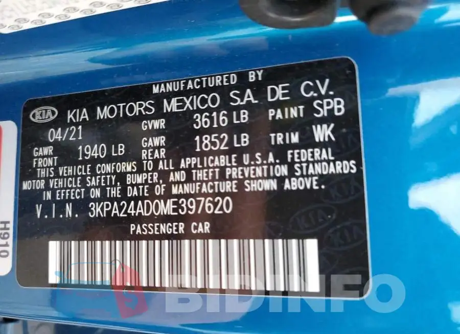 3KPA24AD0ME397620 Photo# 12