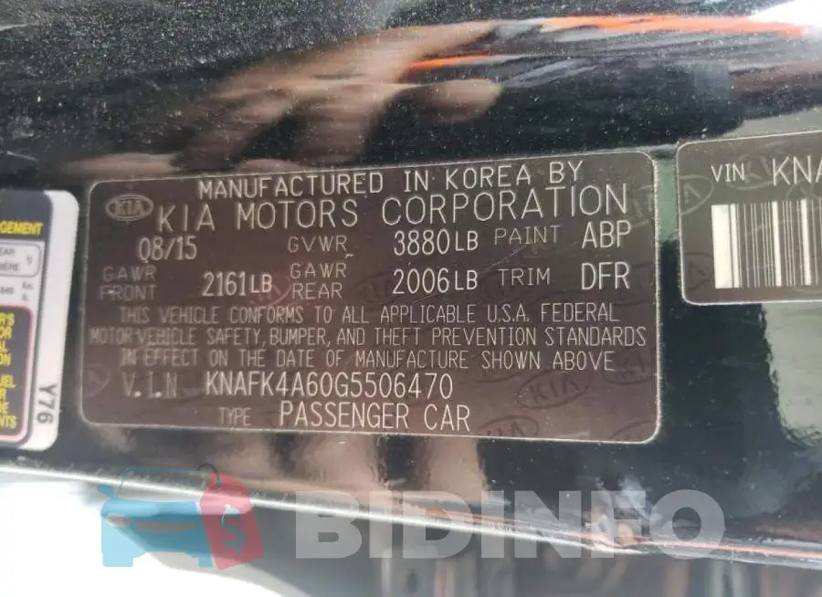 KNAFK4A60G5506470 Photo# 10