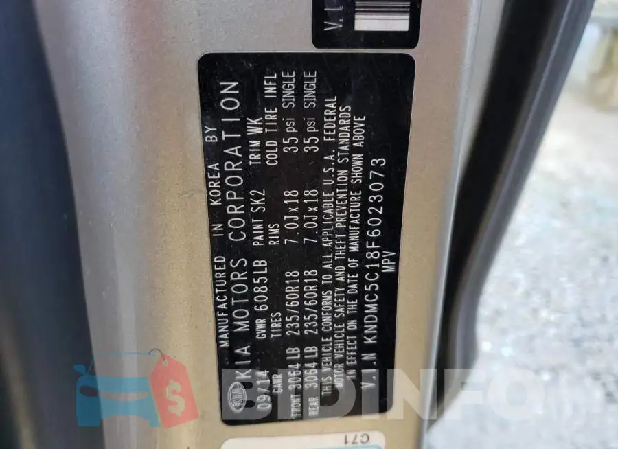 KNDMC5C18F6023073 Photo# 12