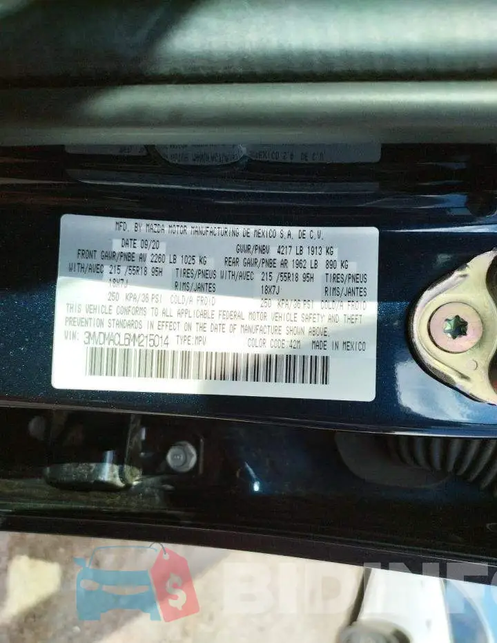 3MVDMACL6MM215014 Photo# 13