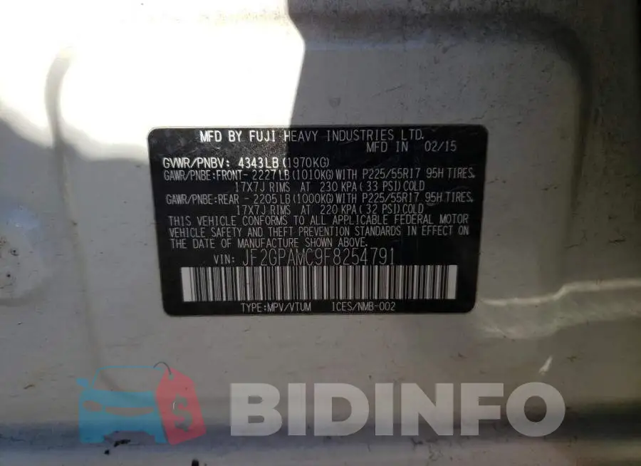 JF2GPAMC9F8254791 Photo# 10
