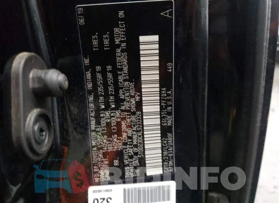 5TDDZ3DCXLS232328 Photo# 13