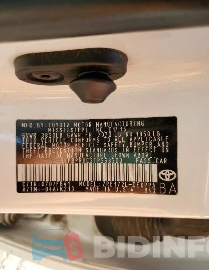 5YFBPRHE2FP268300 Photo# 10