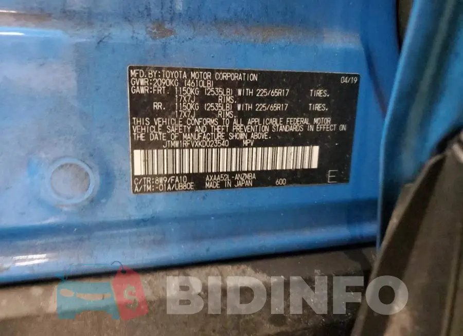 JTMW1RFVXKD023540 Photo# 13