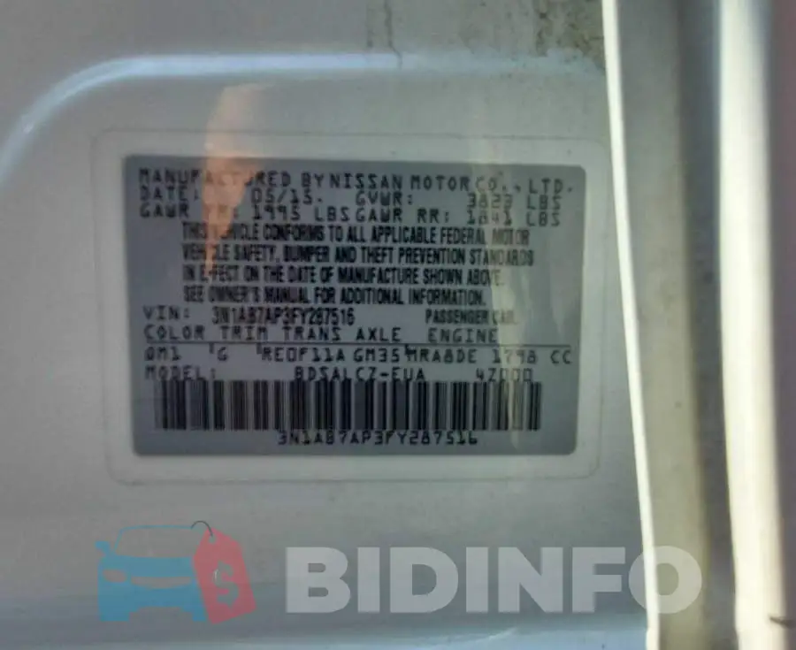 3N1AB7AP3FY287X16 Photo# 10