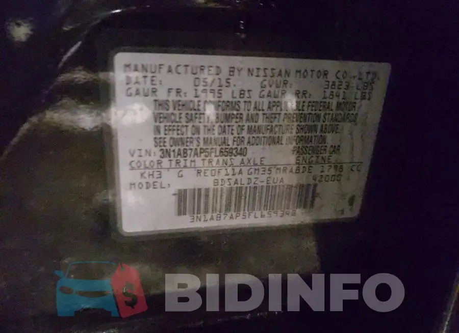 3N1AB7AP5FL659340 Photo# 12