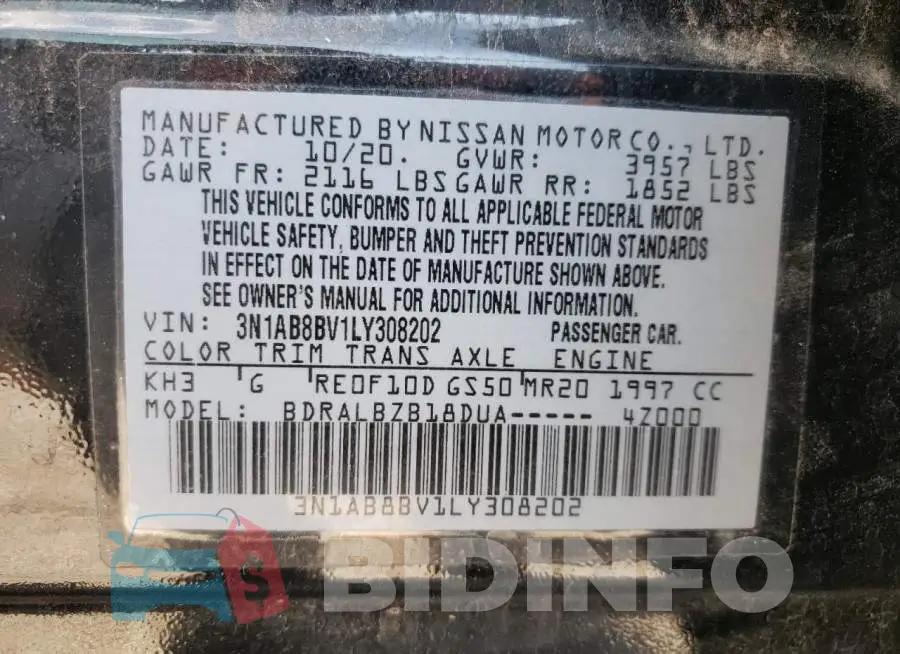 3N1AB8BV1LY308202 Photo# 12