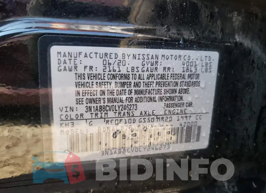 3N1AB8CV0LY246273 Photo# 10