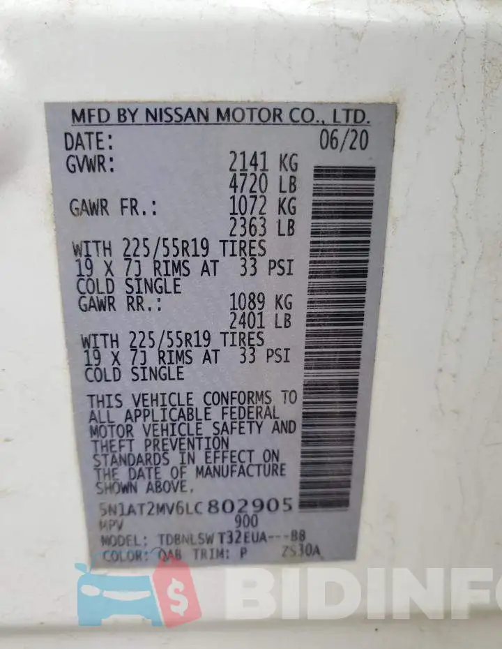 5N1AT2MV6LC802905 Photo# 14