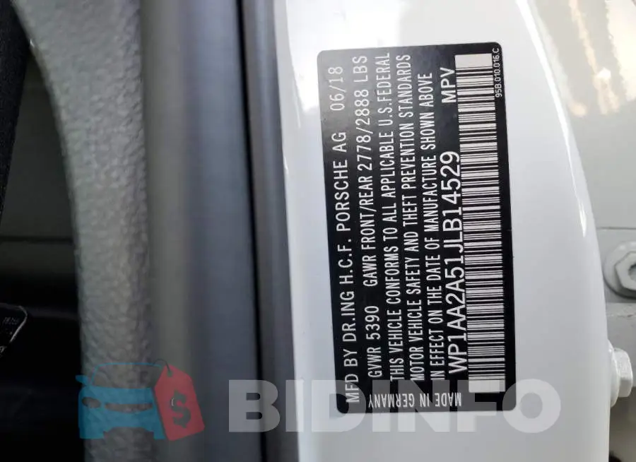 WP1AA2A51JLB14529 Photo# 13