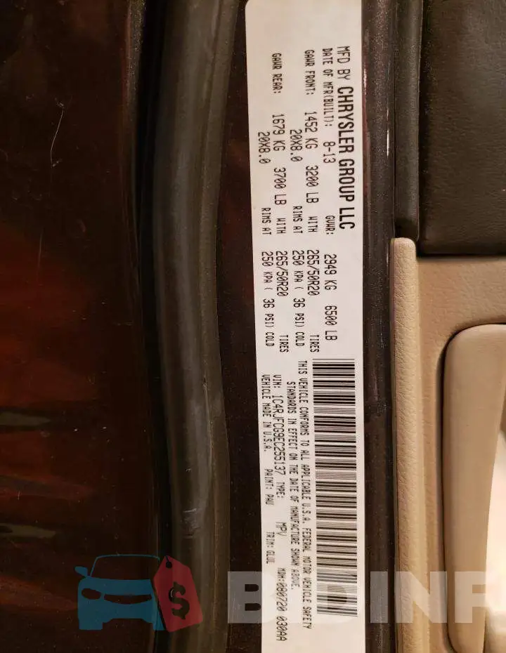 1C4RJFCG9EC255137 Photo# 13