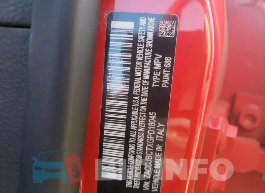 ZACCJBCTXGPD18045 Photo# 10
