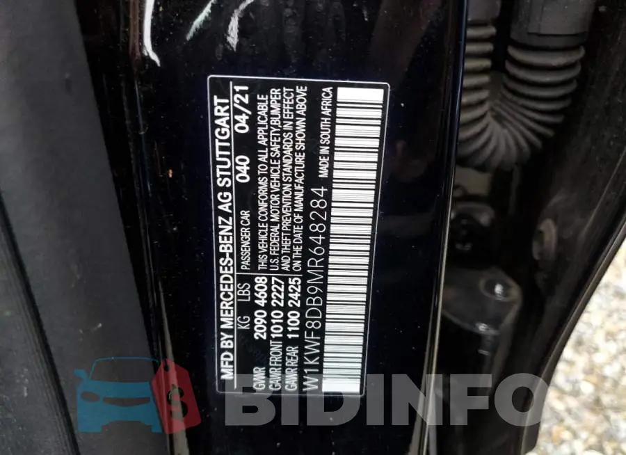 W1KWF8DB9MR648284 Photo# 12