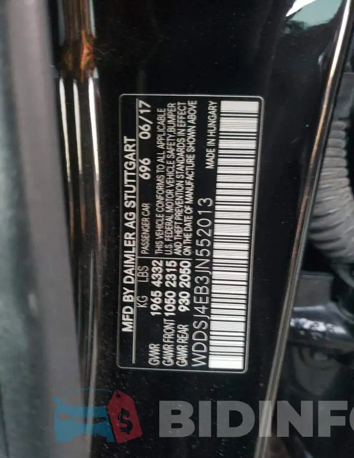 WDDSJ4EB3JN552013 Photo# 12