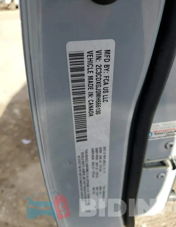 2C3CDXGJ0MH666130 Photo# 13