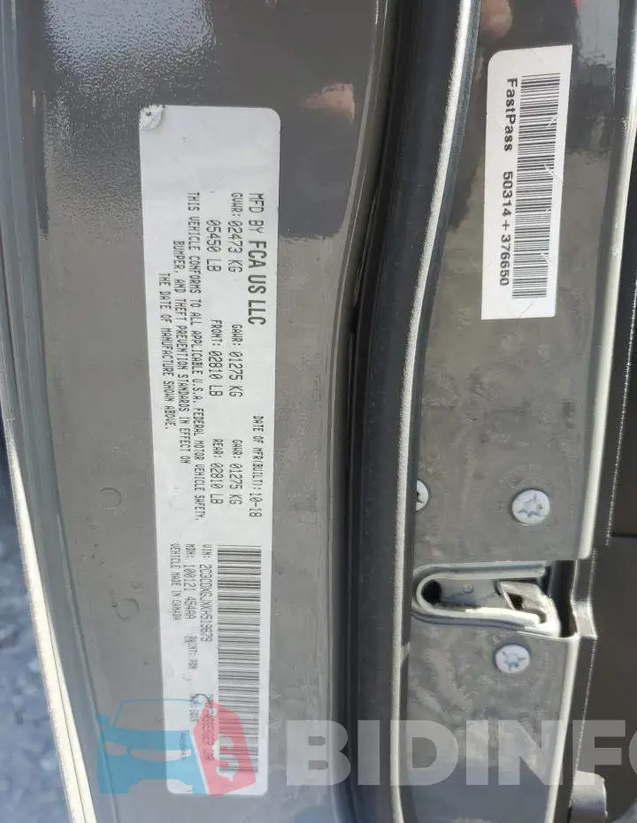 2C3CDXGJXKH519679 Photo# 12