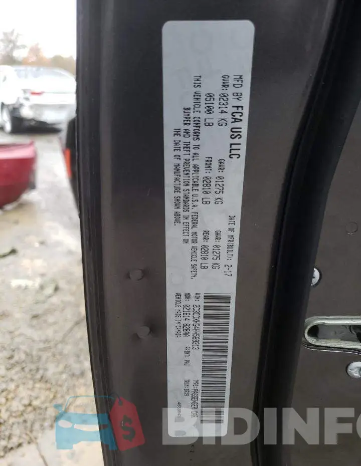 2C3CDXHG4HH569313 Photo# 10