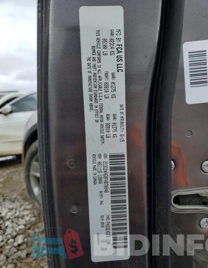 2C3CDXHG8FH870048 Photo# 12