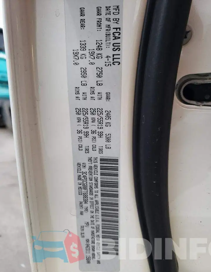 3C4PDCGB8FT688384 Photo# 14