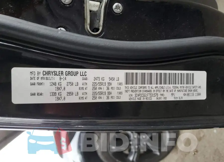 3C4PDCGG1FT531579 Photo# 12