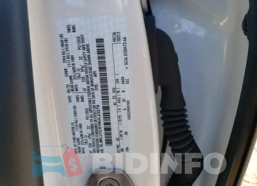5LMCJ1C91NUL23279 Photo# 12