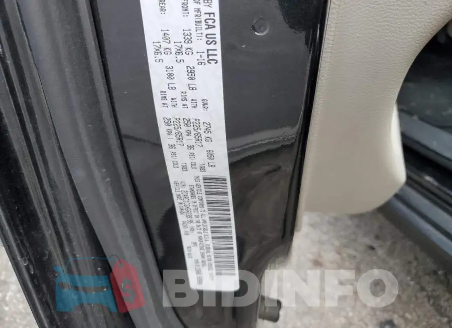 2C4RC1CGXGR239195 Photo# 13