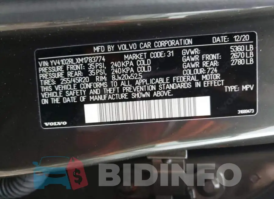 YV4102RLXM1783774 Photo# 14