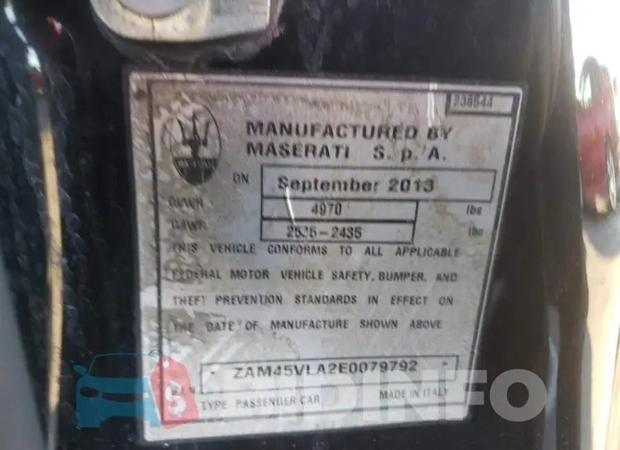 ZAM45VLA2E0079792 Photo# 12