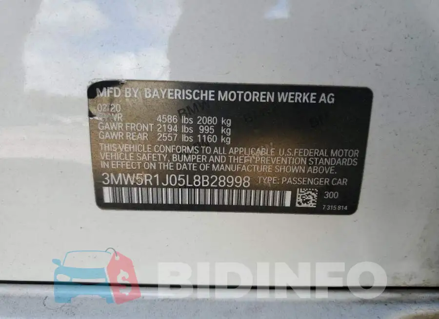 3MW5R1J05L8B28998 Photo# 12