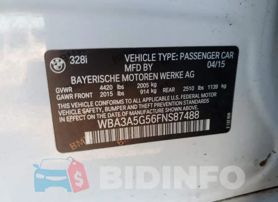 WBA3A5G56FNS87488 Photo# 12
