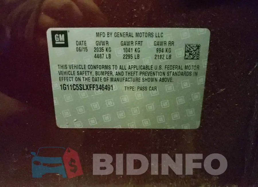 1G11C5SLXFF346491 Photo# 12