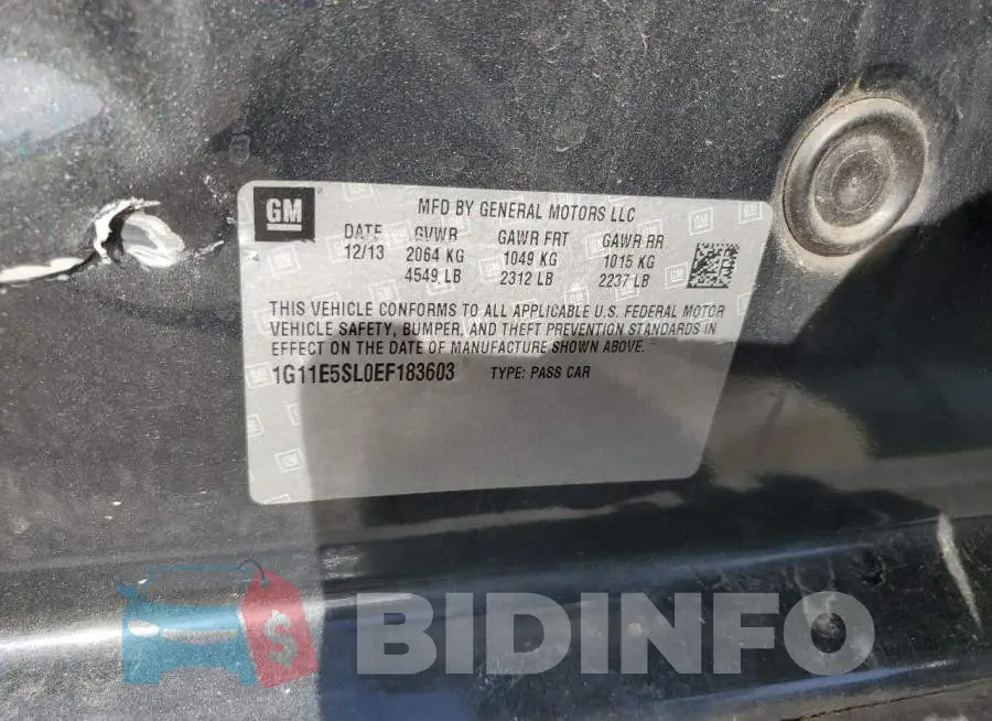 1G11E5SL0EF183603 Photo# 10