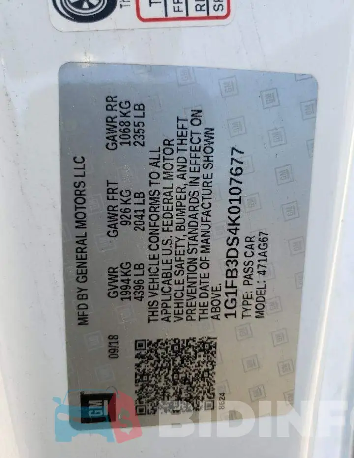 1G1FB3DS4K0107677 Photo# 13