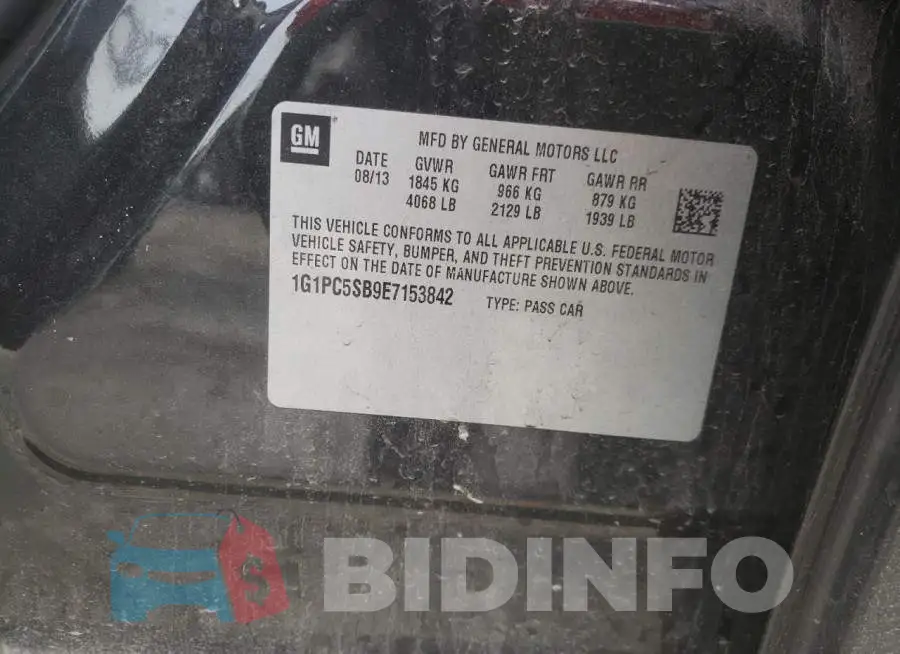 1G1PC5SB9E7153842 Photo# 12