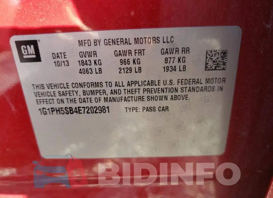 1G1PH5SB4E7202981 Photo# 12