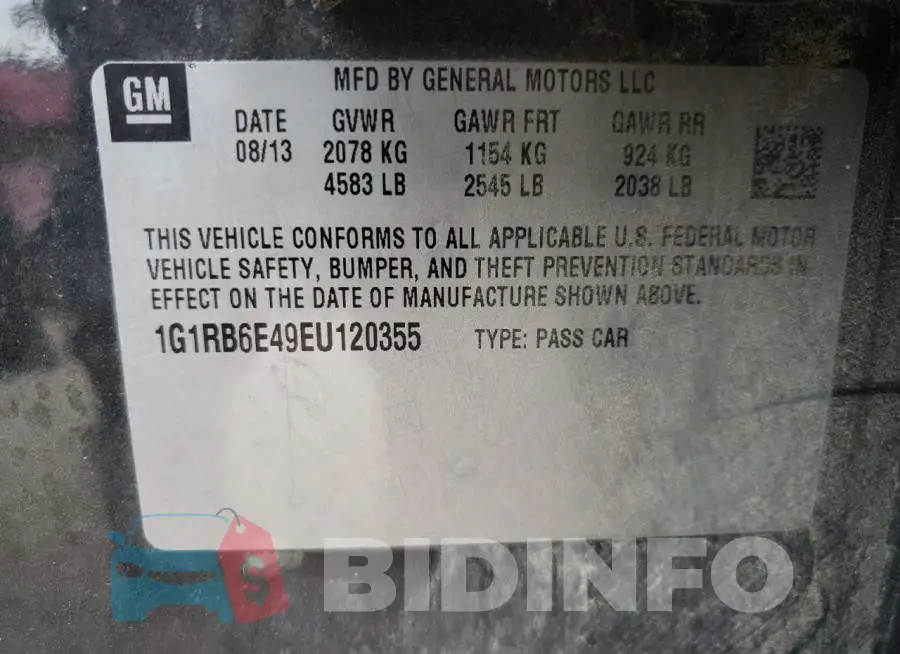 1G1RB6E49EU120355 Photo# 10