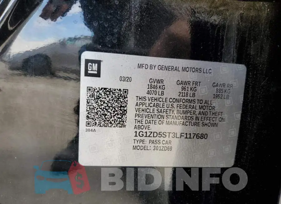 1G1ZD5ST3LF117680 Photo# 12