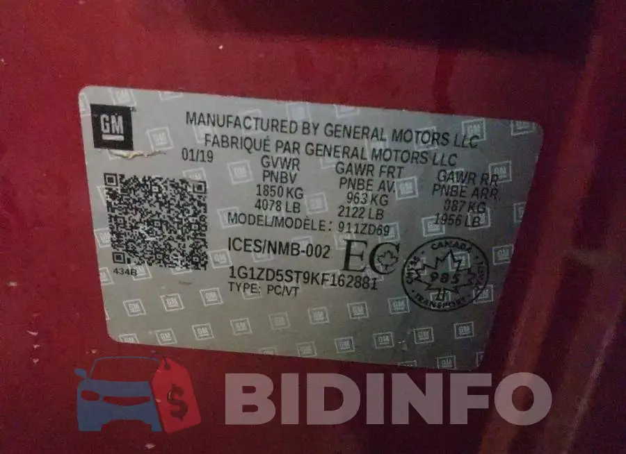 1G1ZD5ST9KF162881 Photo# 12