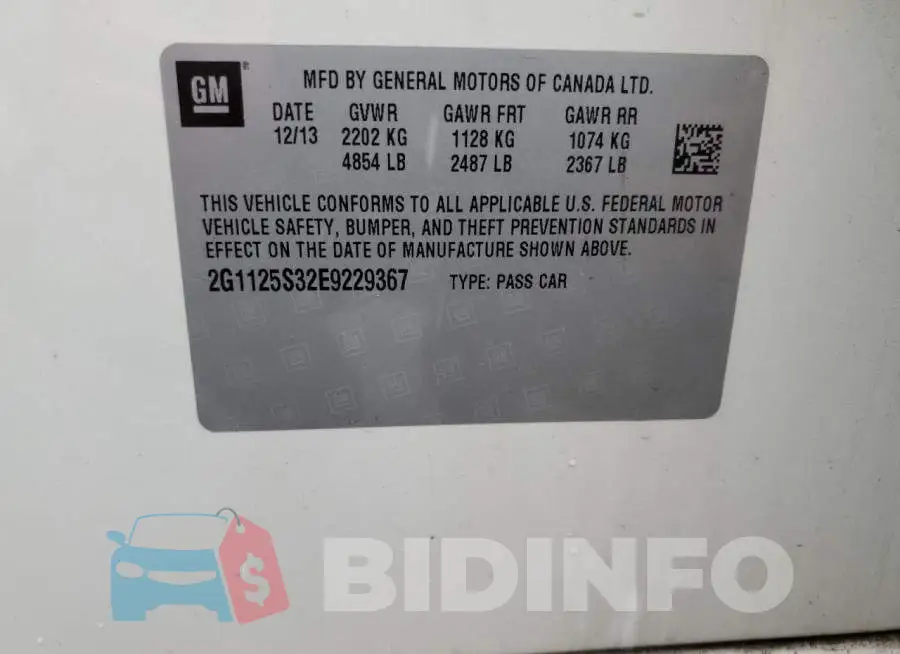 2G1125S32E9229367 Photo# 12