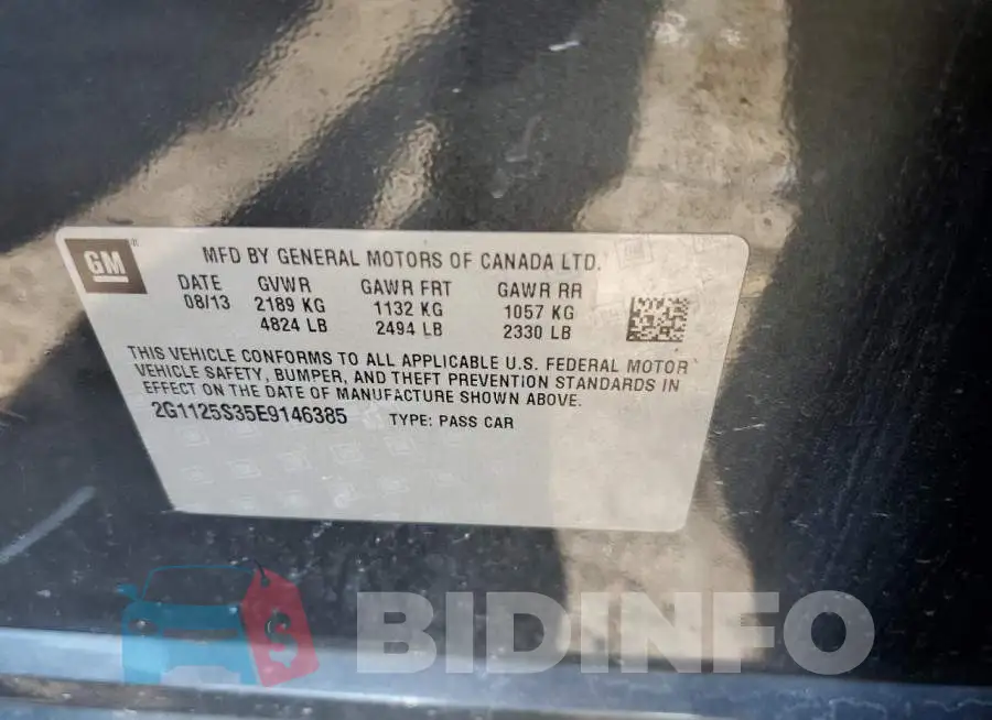 2G1125S35E9146385 Photo# 10