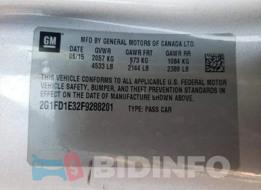 2G1FD1E32F9288201 Photo# 12