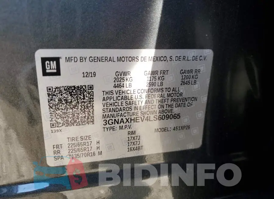 3GNAXHEV4LS609065 Photo# 13