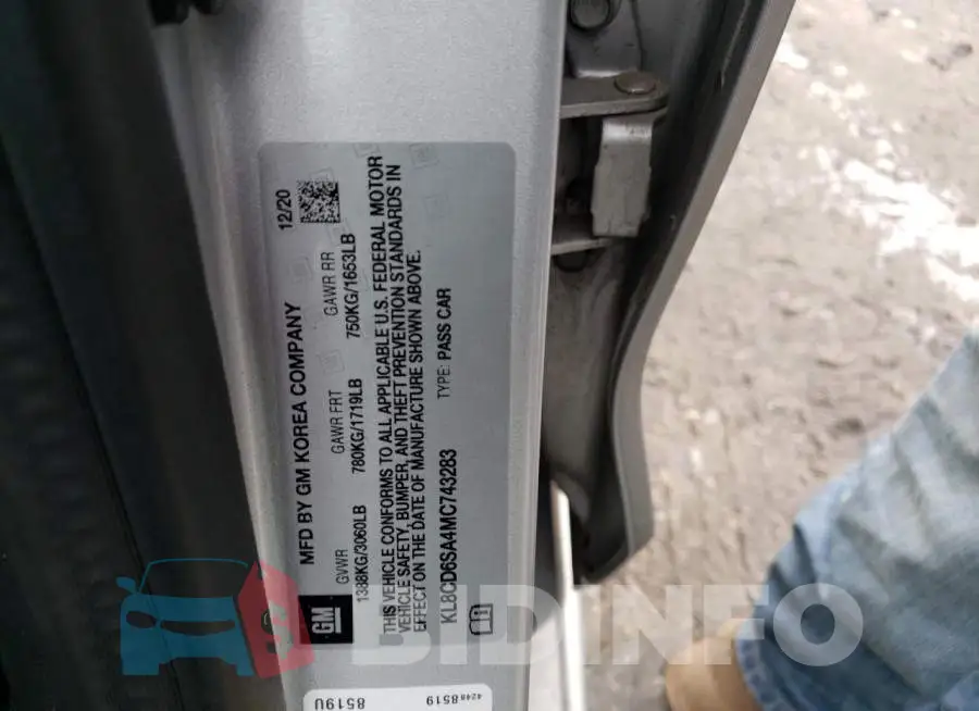KL8CD6SA4MC743283 Photo# 12