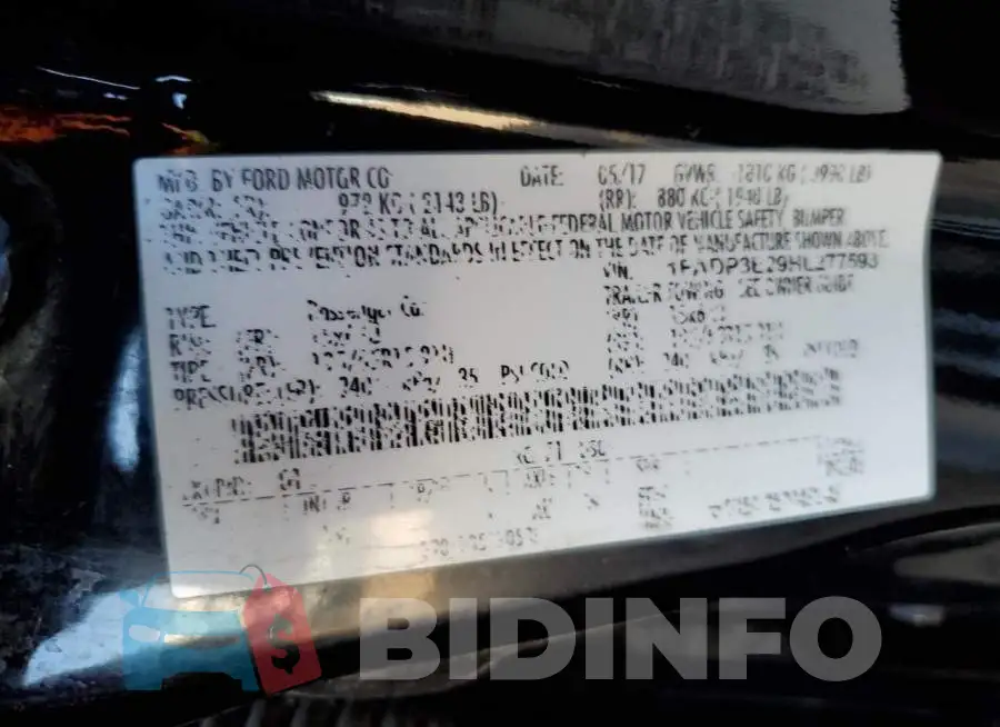 1FADP3E29HL277593 Photo# 12