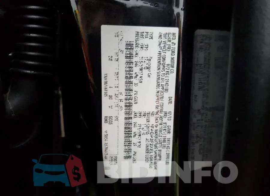1FADP3F2XEL106166 Photo# 12