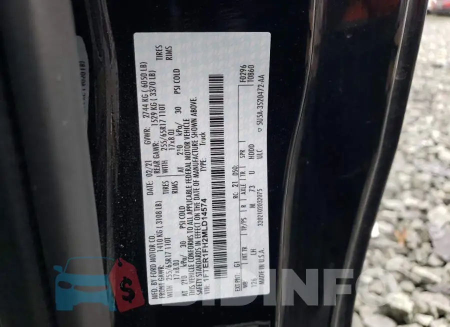 1FTER1FH2MLD14574 Photo# 12