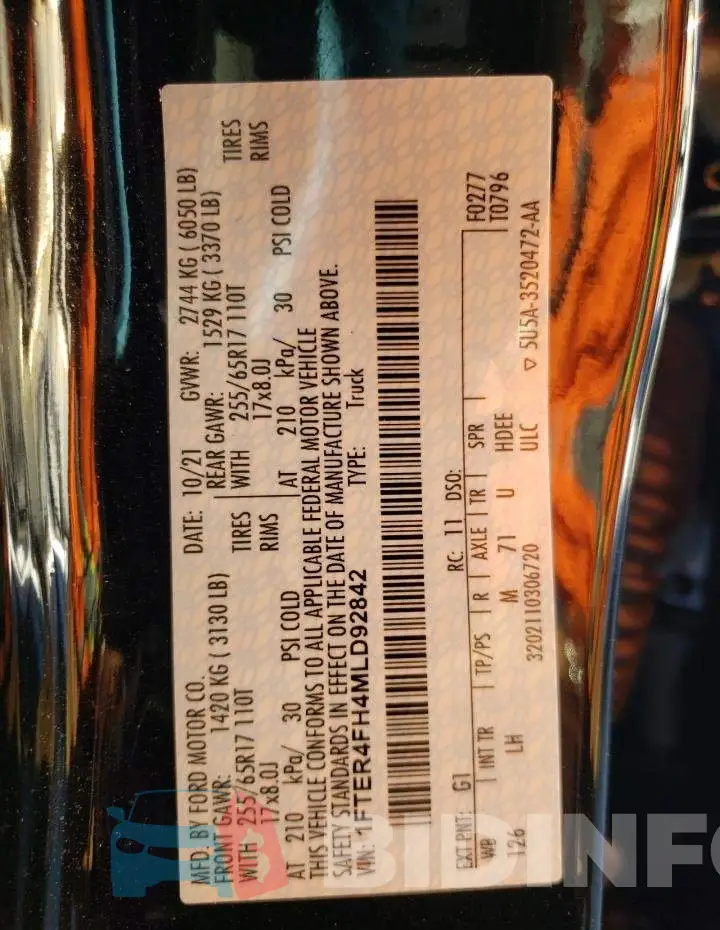 1FTER4FH4MLD92842 Photo# 10