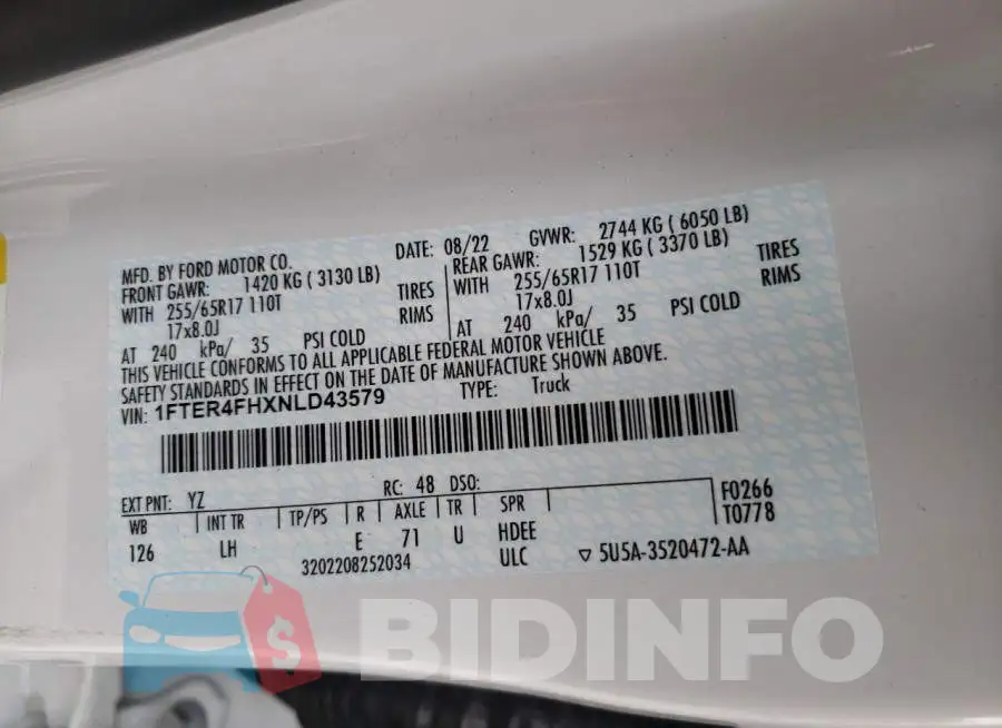 1FTER4FHXNLD43579 Photo# 12