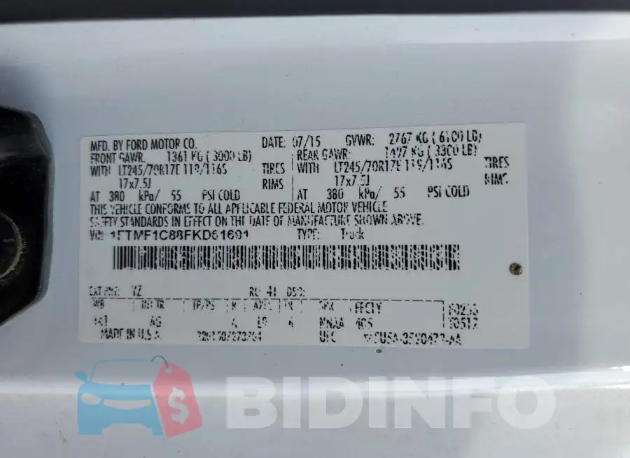 1FTMF1C88FKD61691 Photo# 12